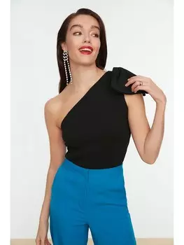 Блуза trendyol Blusentop, черный