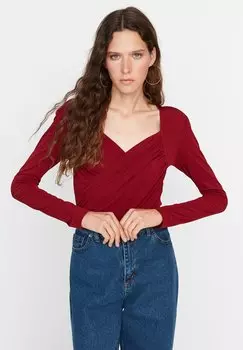 Блуза Trendyol, бордовый