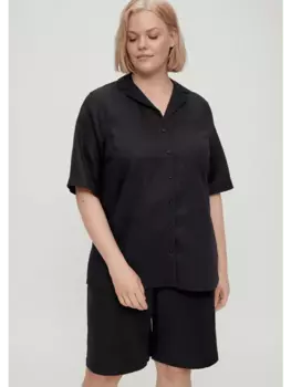 Блуза TRIANGLE kurzarm, черный