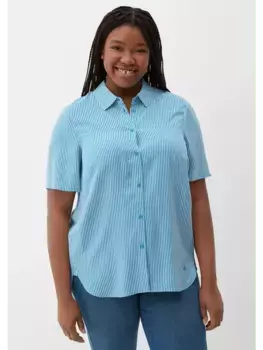 Блуза TRIANGLE kurzarm, синий