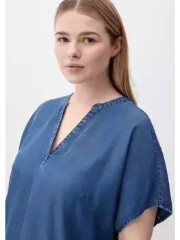Блуза TRIANGLE kurzarm, синий