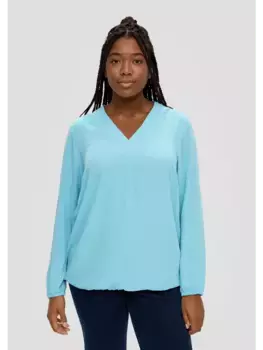 Блуза TRIANGLE langarm, бирюзовый