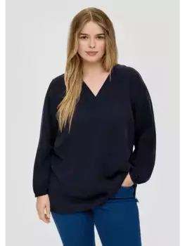 Блуза TRIANGLE langarm, синий