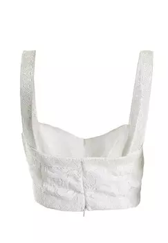 Блуза TRIM CROP True Decadence, белый