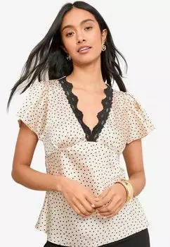 Блуза TRIM SLEEVE Friends Like These, бежевый