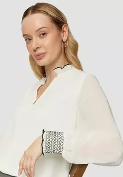 Блуза TUNIKA-AUSSCHNITT s.Oliver BLACK LABEL, молочный