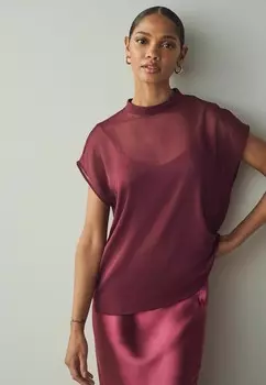 Блуза TWIST FRONT SHORT SLEEVE Next, красный