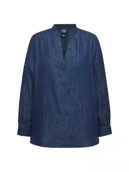 Блуза Ulla Popken Bluse, цвет tintenblau