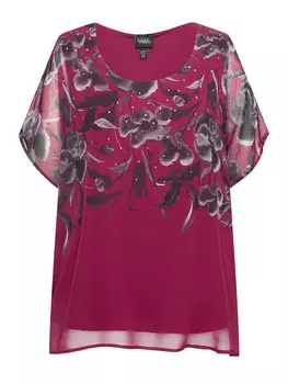 Блуза Ulla Popken, цвет aubergine
