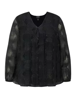 Блуза Ulla Popken, цвет nachtgrn