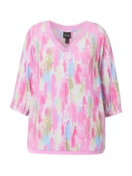 Блуза Ulla Popken, цвет Pink/Light pink