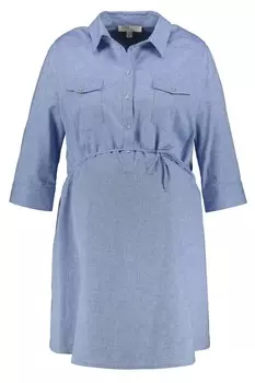 Блуза Ulla Popken Hemd, цвет blue denim