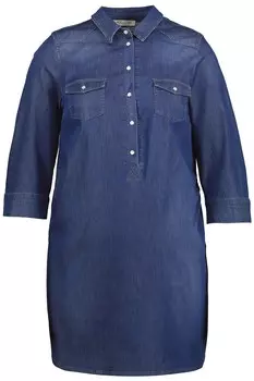 Блуза Ulla Popken Hemd, цвет blue denim