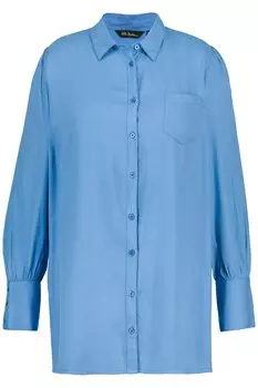 Блуза Ulla Popken Hemd, цвет himmelblau