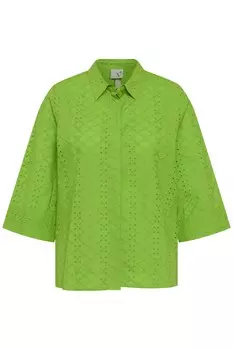 Блуза Ulla Popken Hemd, цвет limette