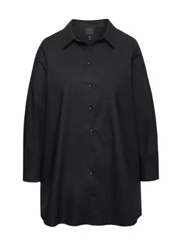 Блуза Ulla Popken Hemdbluse, черный