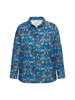 Блуза Ulla Popken Hemdbluse, цвет marine