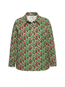 Блуза Ulla Popken Hemdbluse, оливковый