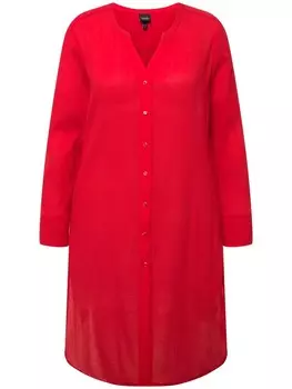 Блуза Ulla Popken Longtunika, цвет coral