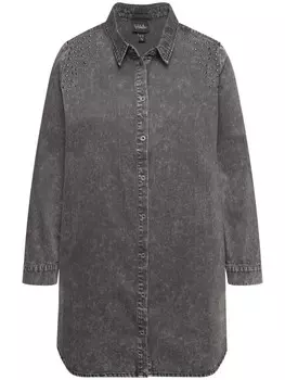 Блуза Ulla Popken Longtunika, цвет dunkelgrau denim