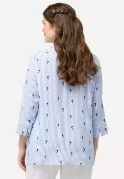 Блуза Ulla Popken, светло-голубой