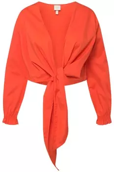 Блуза Ulla Popken Wickel, цвет dunkelorange