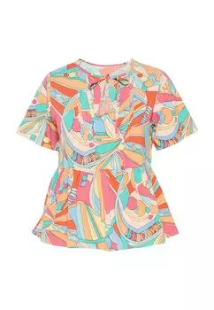 Блуза usha BLUE LABEL, разноцветный