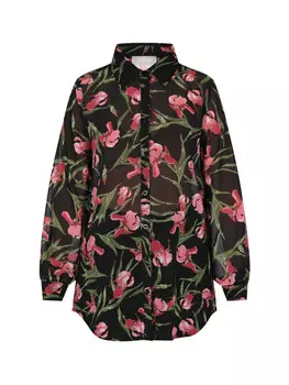 Блуза Usha, цвет schwarz mehrfarbig