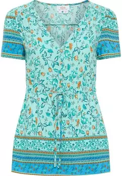 Блуза usha FESTIVAL Blouse, цвет Blue/Turquoise/Cyan blue