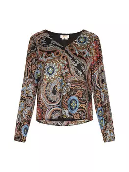 Блуза usha FESTIVAL Blouse, цвет schwarz mehrfarbig