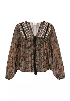 Блуза usha FESTIVAL Folklore, черный