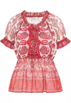 Блуза usha FESTIVAL nshirt Mit Rschenrmeln, красный