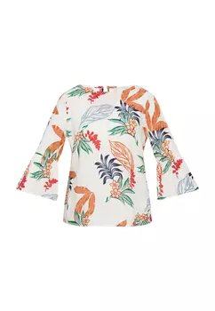 Блуза Usha nshirt, цвет Wollweiss Mehrfarbig