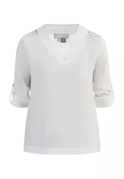 Блуза Usha nshirt Mit Spitze, белый
