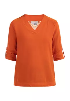 Блуза Usha nshirt Mit Spitze, оранжевый