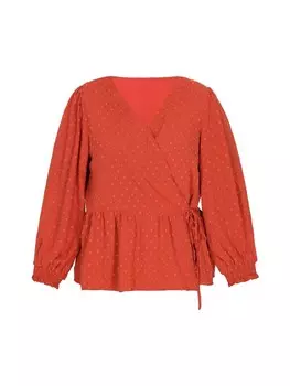 Блуза Usha Plus Size Blouse, красный