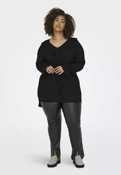 Блуза V-AUSSCHNITT ONLY Carmakoma, черный