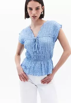 Блуза V-AUSSCHNITT OXXO, синий