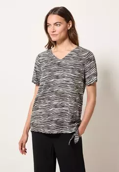 Блуза V-NECK MIT PRINT Cecil, цвет Grau