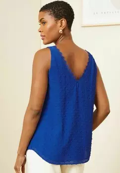 Блуза V NECK V BACK REGULAR FIT Love & Roses, синий