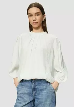 Блуза VAN MET CRINKLE-STRUCTUUR QS, молочный
