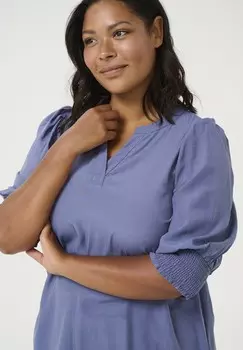 Блуза VERI Kaffe Curve, синий