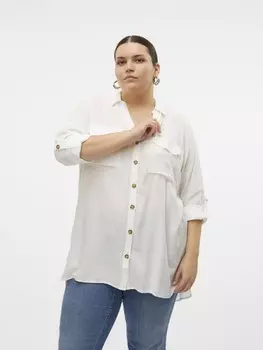 Блуза Vero Moda Curve Blouse, белый
