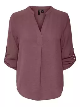 Блуза Vero Moda Curve Blouse, коричневый
