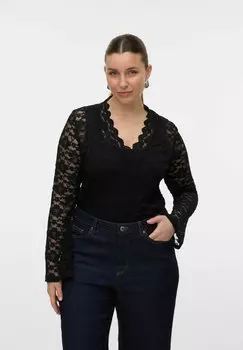 Блуза Vero Moda Curve, черный