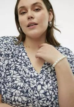 Блуза Vero Moda Curve, темно-синий
