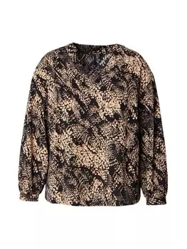 Блуза Vero Moda Curve VMCofreya, цвет Brocade/Cappuccino