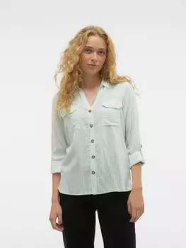Блуза Vero Moda, цвет hellgrn/wei