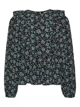 Блуза Vero Moda Girl Blouse FLORALY, черный