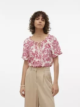 Блуза Vero Moda Imma, цвет pink/creme